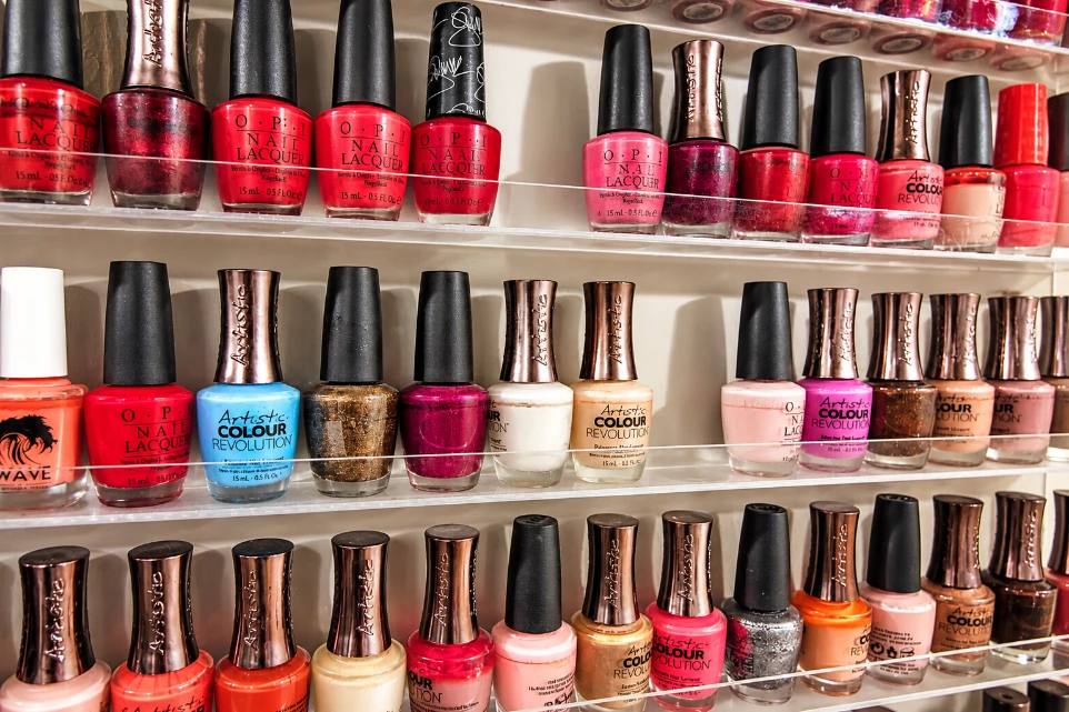 Huge selection of nail polish colors